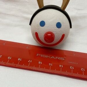 Vintage Y2K 2000s Jack In The Box Jack Rudolph Red Nosed Reindeer Head” Antenna